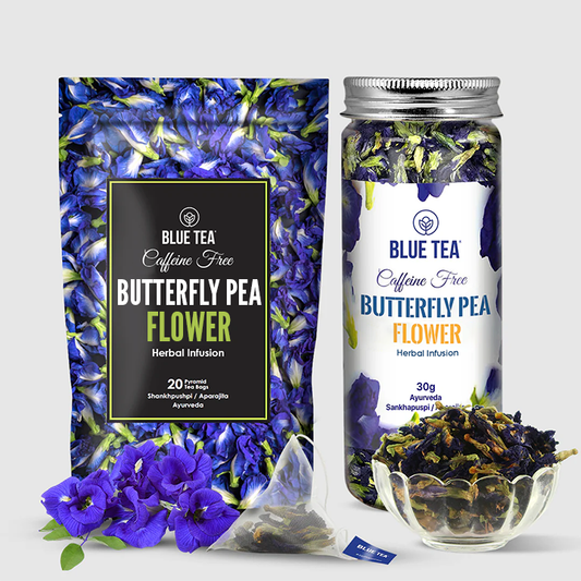 Combo-Butterfly Pea Flower Herbal Tea  - 20 Teabags & 30g 30G