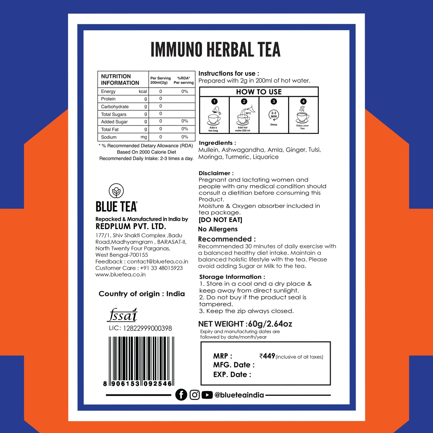 Immuno Herbal Tea  - 30 Tea Bags 30 Tea Bags