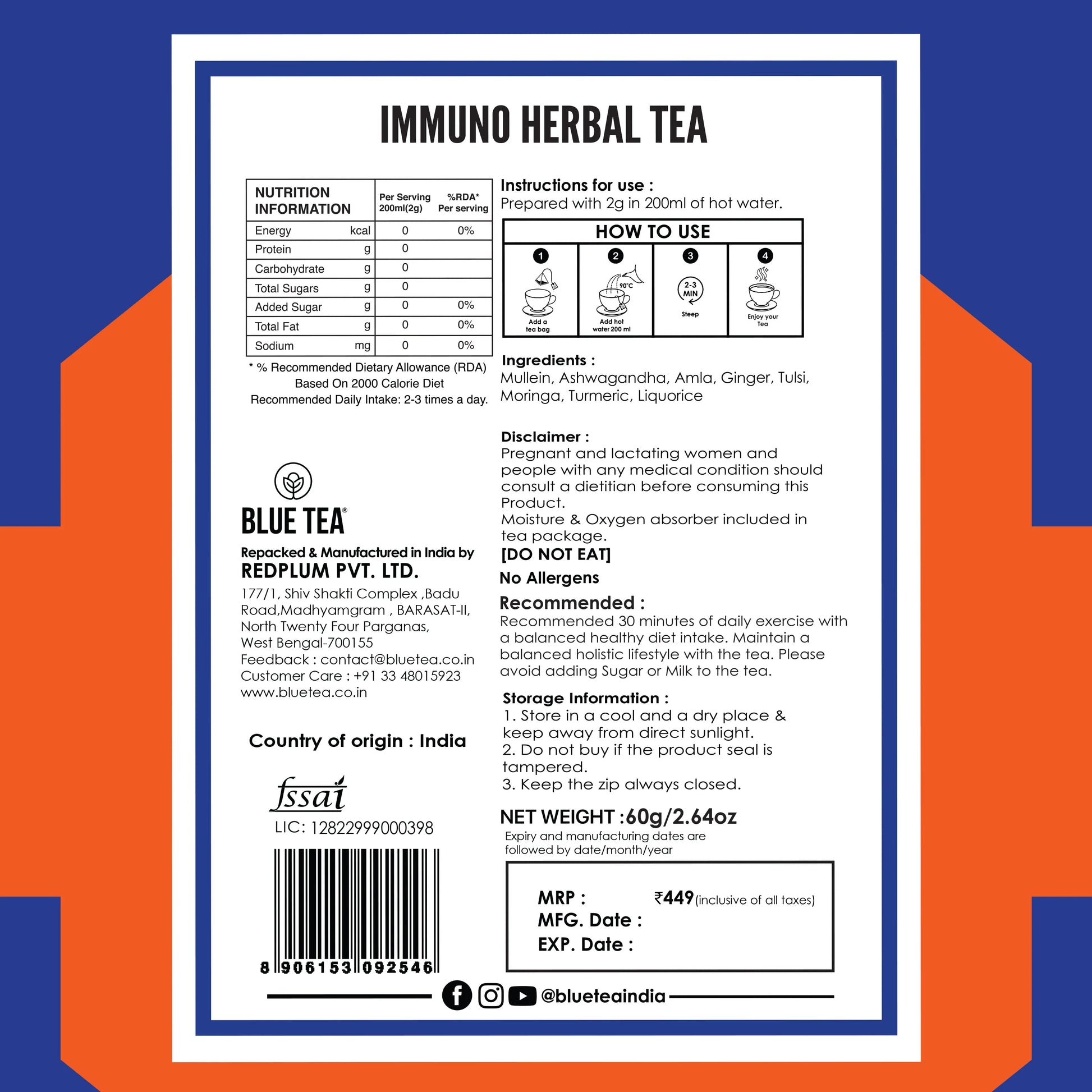 Immuno Herbal Tea  - 30 Tea Bags 30 Tea Bags