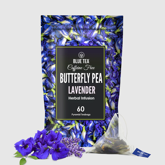 Butterfly Pea Lavender Herbal Tea - 60 Teabags 60 Tea Bags