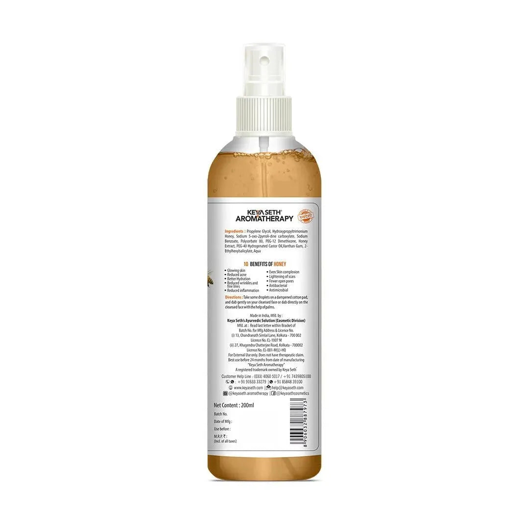 Honey Hydrating Toner, Deep Conditioning, Increase Elasticity with Pure Honey & Honey Conditioner & Sodium PCA, for Dry Dehydrated Skin 200ml 200ml