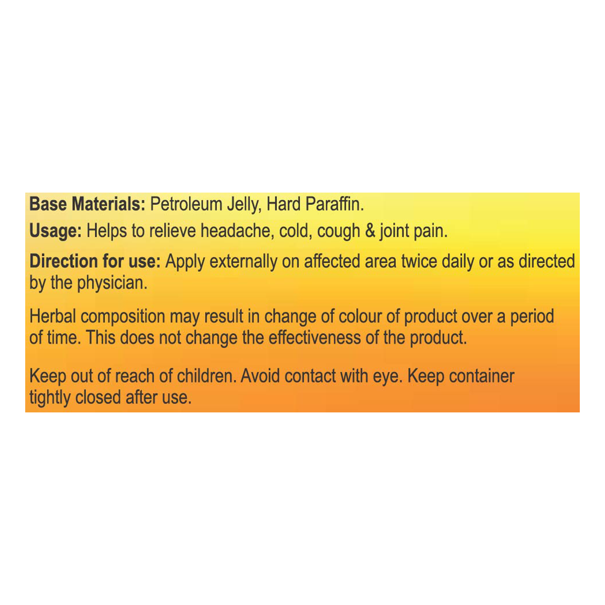 Patanjali Balm 10g