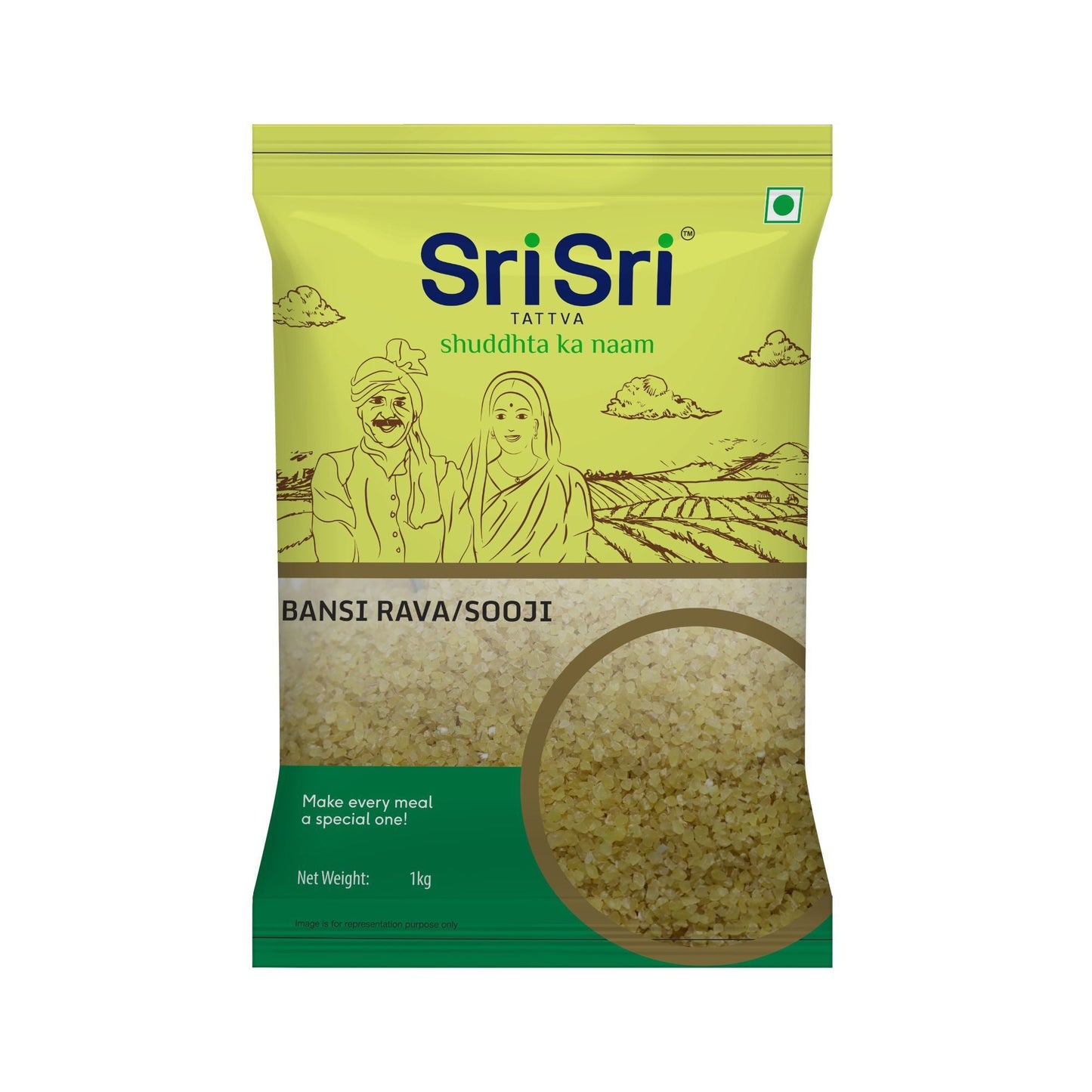 【Sri Sri Tattva】 Bansi Rava / Sooji｜ バンシ ラヴァ／スージー（セモリナ粉）｜ 1kg