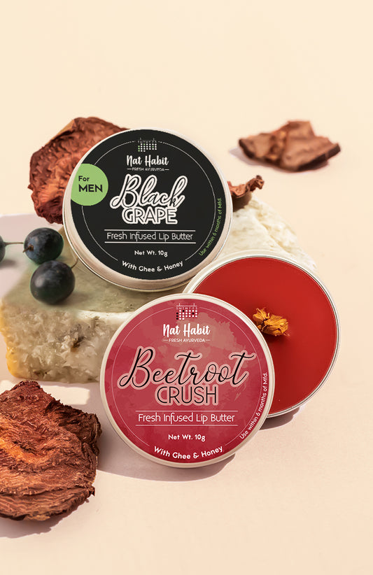 Beetroot & Black Grape Lip Butter 2個コンボパック