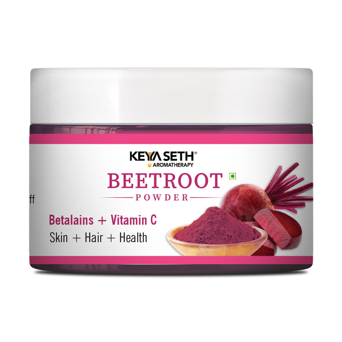 Beetroot Powder with Betalains & Vitamin C for Glowing Skin, Moisturizing, Anti-Aging, Natural Hair Color, Dandruff Control & Immunity Boost 100g