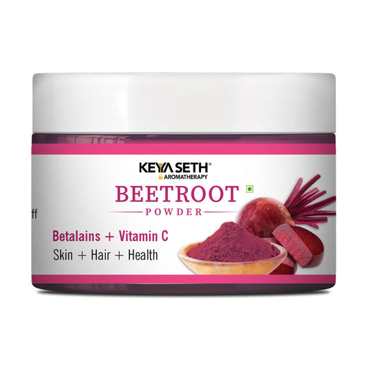 Beetroot Powder with Betalains & Vitamin C for Glowing Skin, Moisturizing, Anti-Aging, Natural Hair Color, Dandruff Control & Immunity Boost 100g