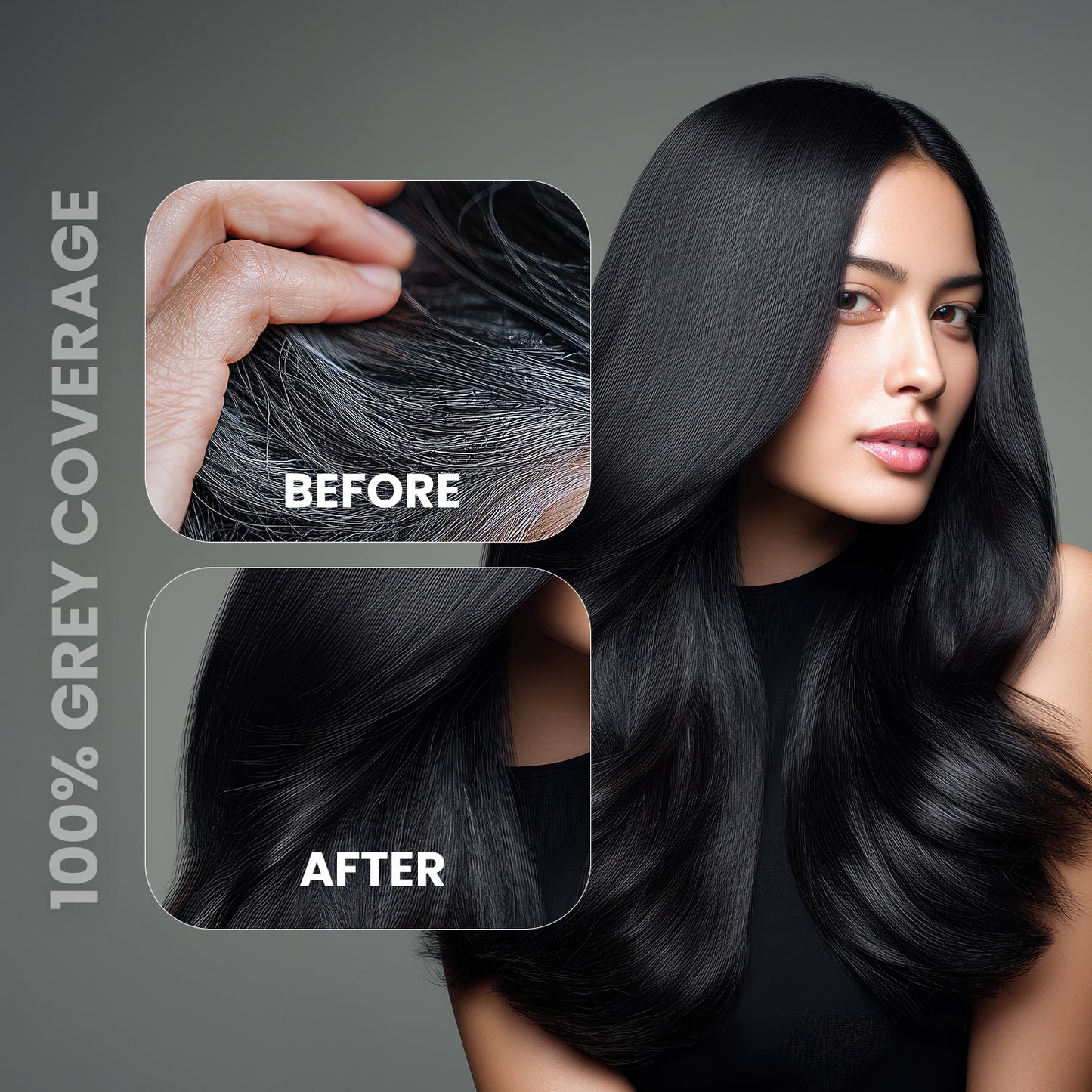 Kaveri Hair Color Shampoo For Men & Women (Natural Black 180Ml) 180ml