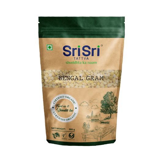 【Sri Sri Tattva】 Organic Bengal Gram (Chana Dal)｜ オーガニック ベンガルグラム（チャナダル）｜ 500g
