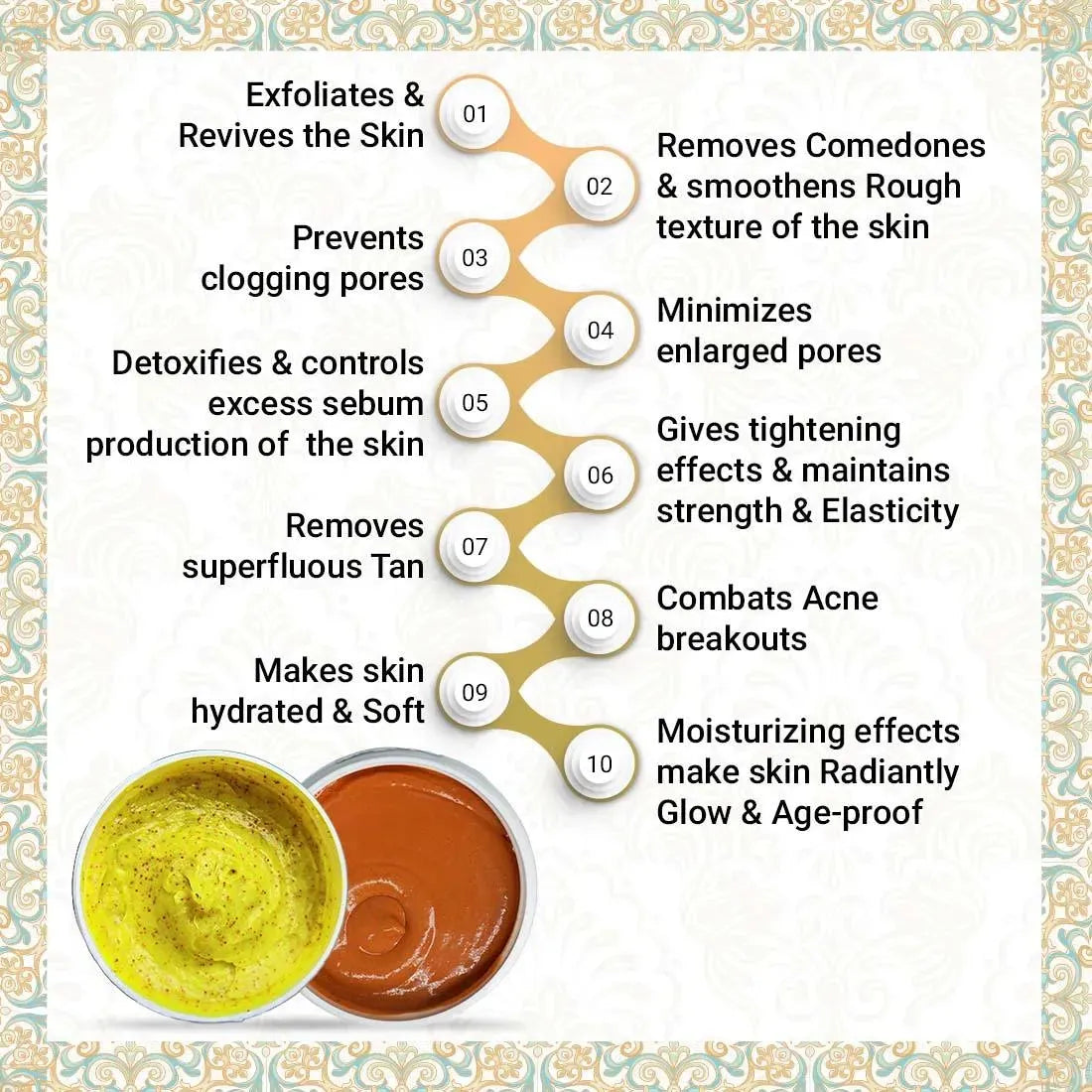 Shahi Ubtan Scrub & Pack Combo, I Tan Free  Glowing skin Natural Exfoliation I All Skin Types 320ml