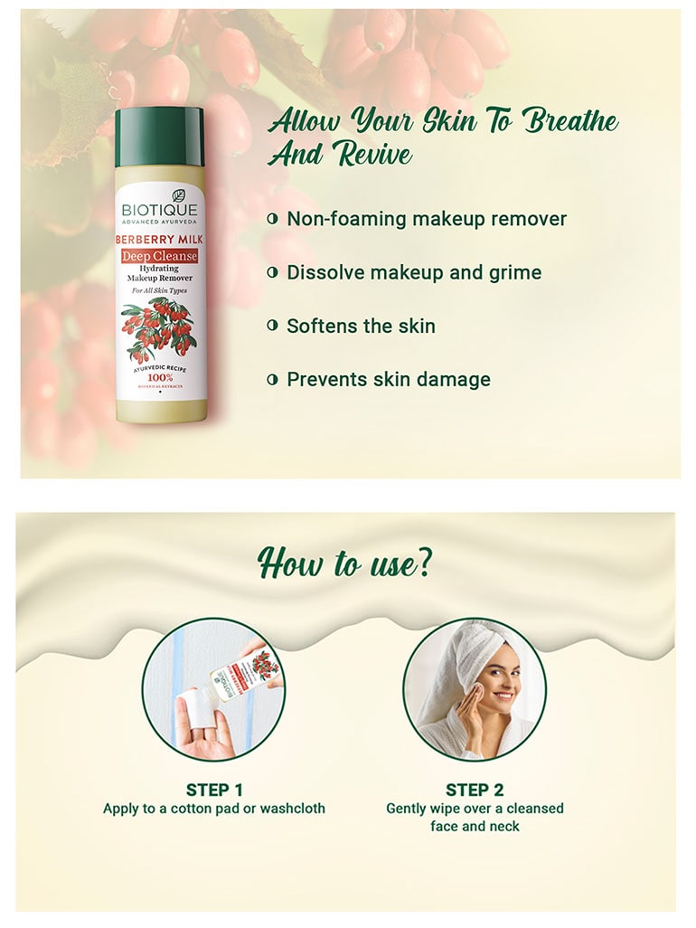 BERBERRY MILK Deep Cleanse Hydrating Make up Remover