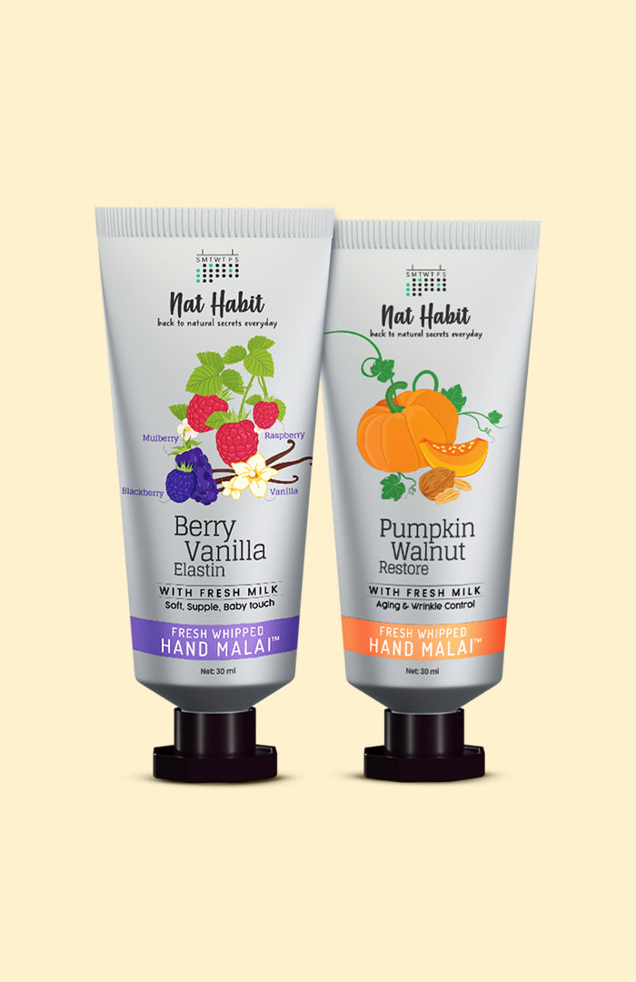 Berry Vanilla &  Pumpkin Walnut Hand Malai 30ml-x2