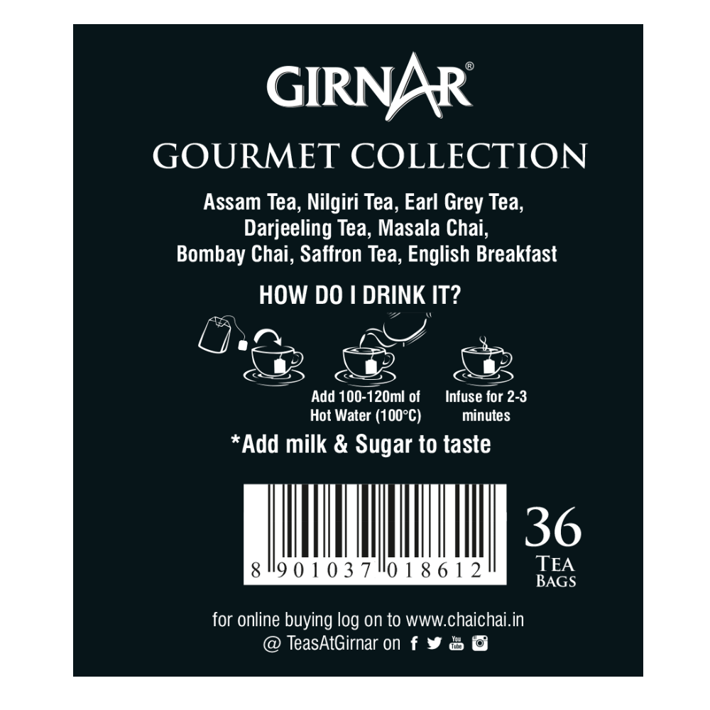 Black Tea Gourmet Collection 36 Tea Bags