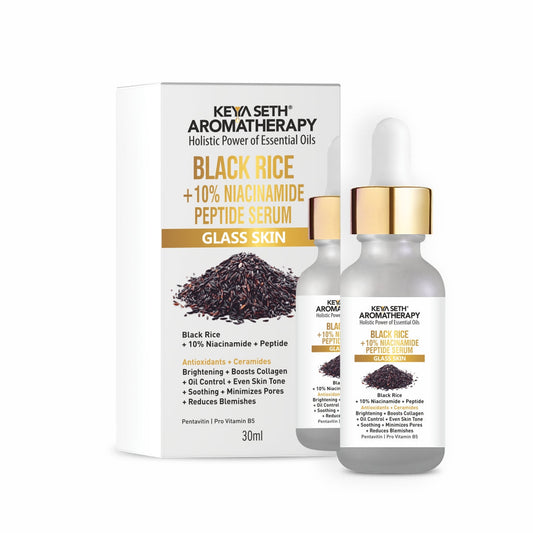 【Keya Seth】 Black Rice Serum with Niacinamide & Peptide｜ブラックライス セラム ナイアシンアミド＆ペプチド配合｜30ml