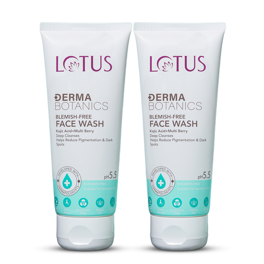 DermaBotanics Kojic Acid + Multi Berry Blemish Free Facewash Pack of 2