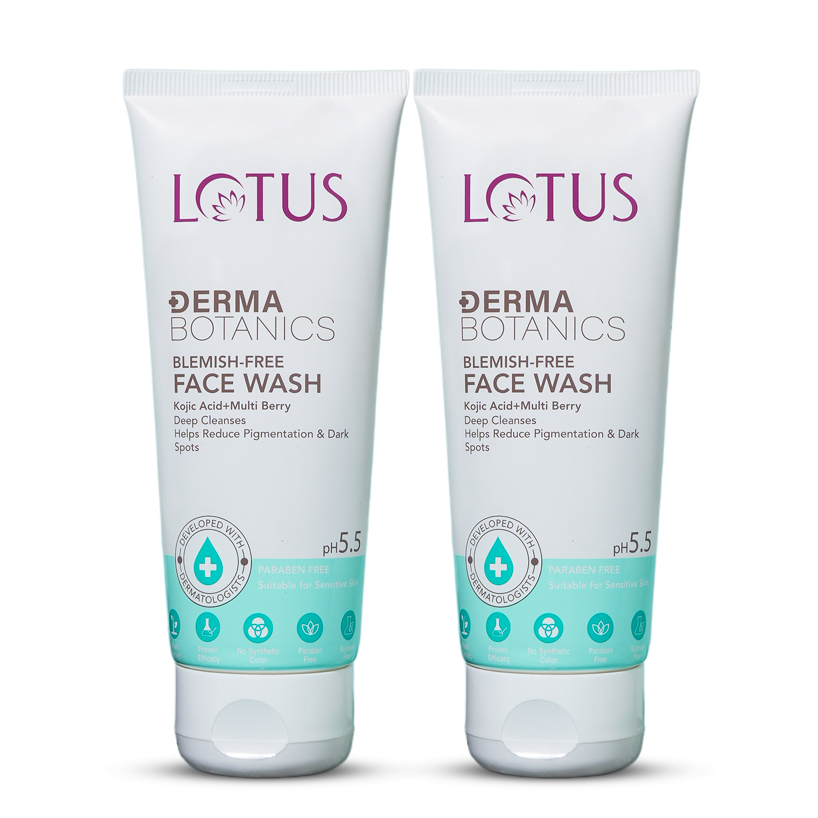 DermaBotanics Kojic Acid + Multi Berry Blemish Free Facewash 100g