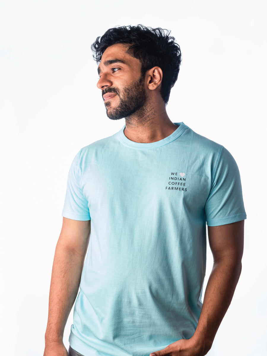 Coffee T-Shirt Blue (Mokapot) XXL