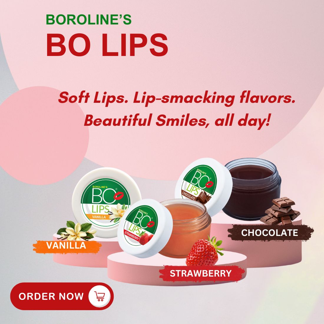 Lip Ripper Bo 【Boroline】 Bo Lips Nourishing Lip Balm | Strawberry Flavour|ボー リップス リップ ...