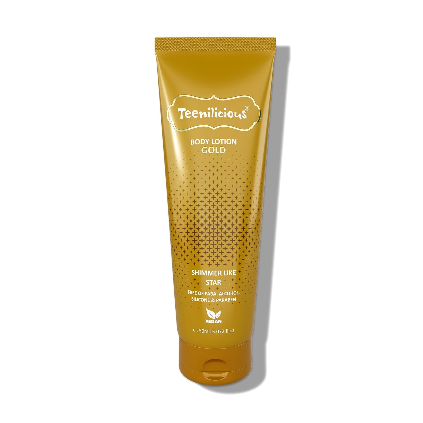 Teenilicious Body Lotion Gold Sparkle - Skin Shine Lotion To Add Natural Shimmer