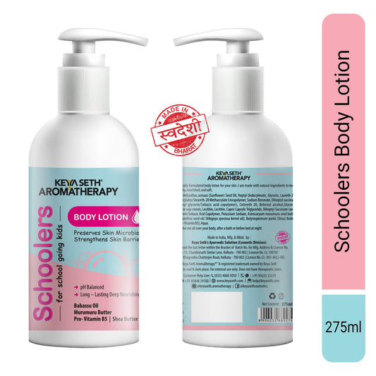 【Keya Seth】 Schoolers Kids Body Lotion for Deep Nourishment and Long-lasting Moisturizer for Radiant Skin- Hypoallergenic- Paraben & Mineral Oil Free｜スクーラーズ キッズ ボディローション｜300ml