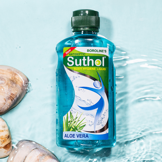 【Boroline】 Suthol Active Aloe Vera Antiseptic Body Hygiene Liquid｜スソル アクティブ アロエベラ 清浄ボディハイジーンリキッド｜100ml