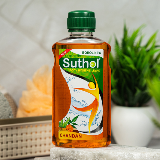 【Boroline】 Suthol Active Chandan Antiseptic Body Hygiene Liquid｜スソル アクティブ チャンダン 清浄ボディハイジーンリキッド｜100ml