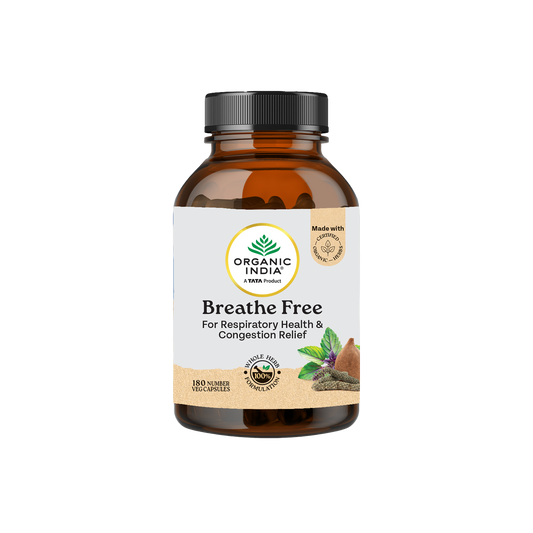 【Organic India】 Breath Free Capsules｜ブレスフリー カプセル｜180 Capsules