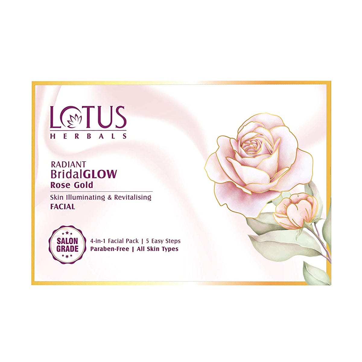 Radiant BridalGLOW  ROSE GOLD Skin Illuminating & Revitalising Facial 4IN1 Kit 228g