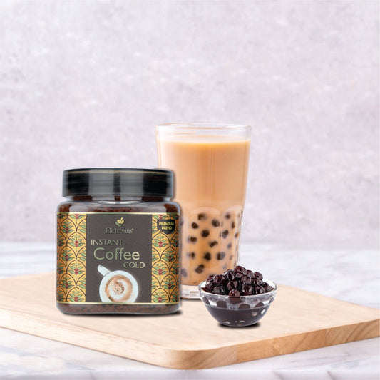 Bubble Tea Tapioca Pearls With Instant Coffee & 5 Straws