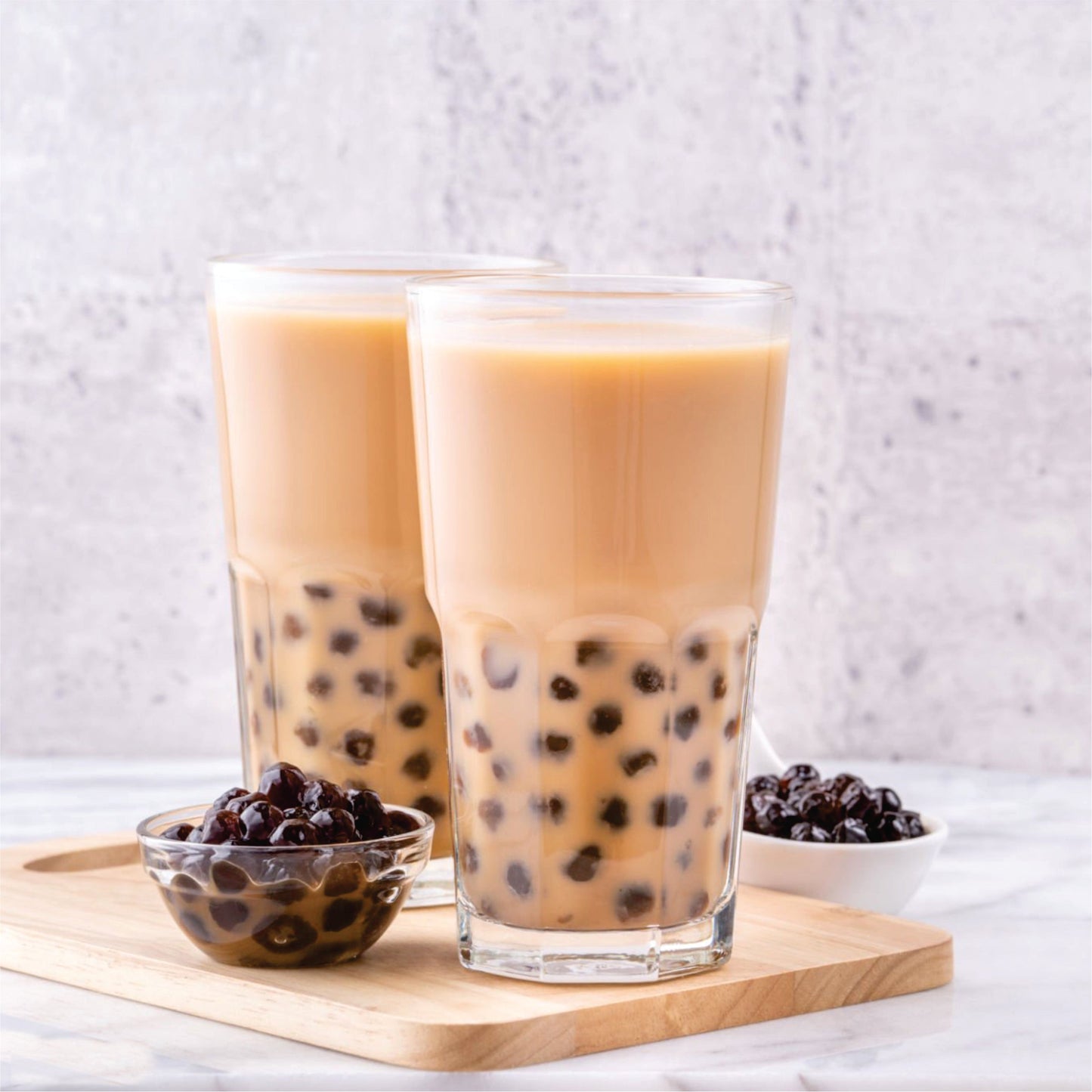 Bubble Tea Tapioca Pearls With Masala Chai Premix & 10 Straws