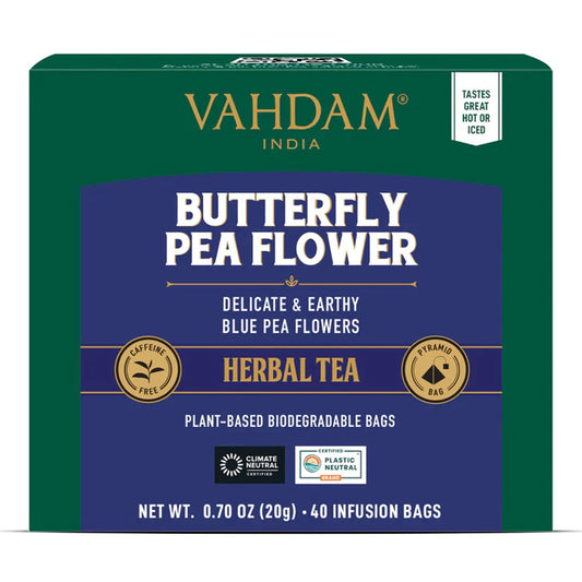 Butterfly Pea Flower Herbal Infusion, 40 Count 40 Count