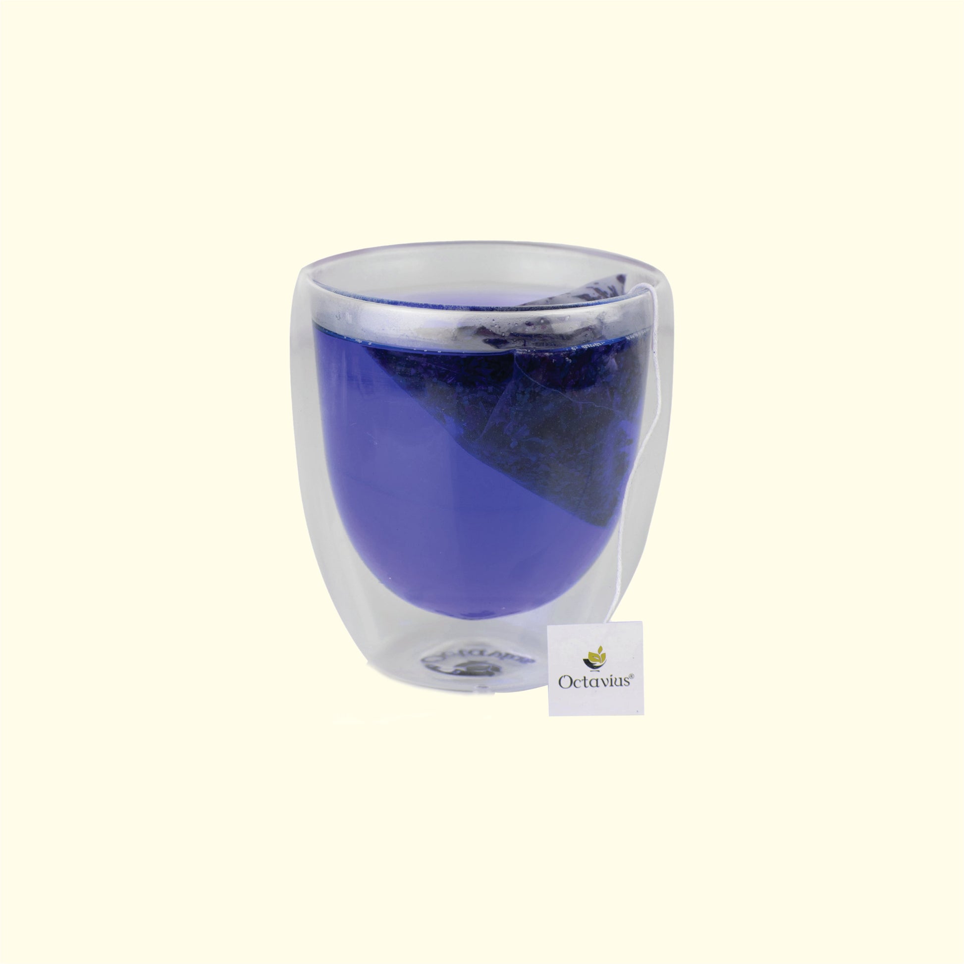 Butterfly  Blue Pea Flower Herbal Infusion - 20 Enveloped Pyramid Teabags (pack of 2) Pack of 2