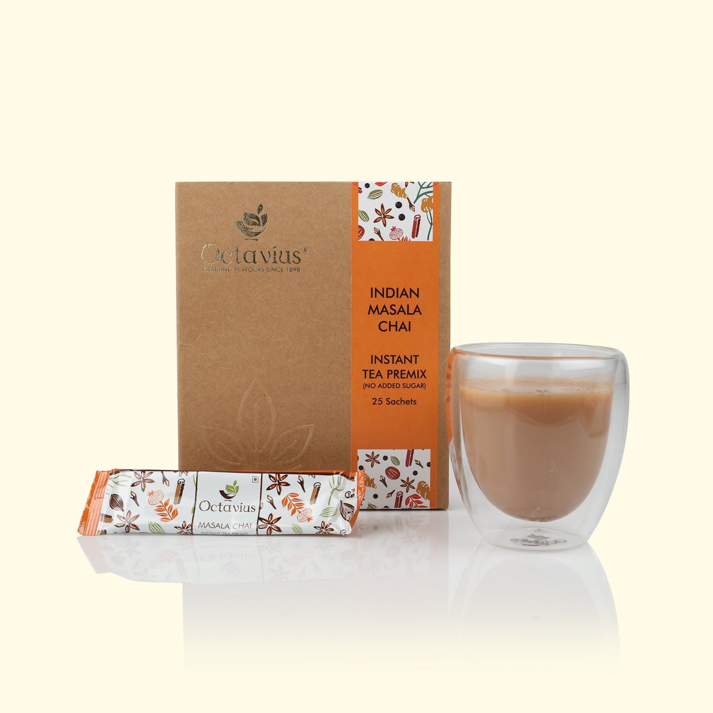 Indian Masala Chai Instant Premix (No Added Sugar) 15 Sachets