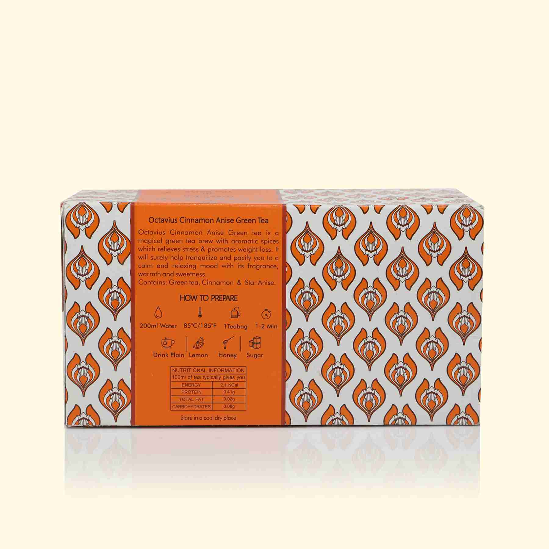 Cinnamon Anise Green tea - 30 Enveloped Teabags 195g