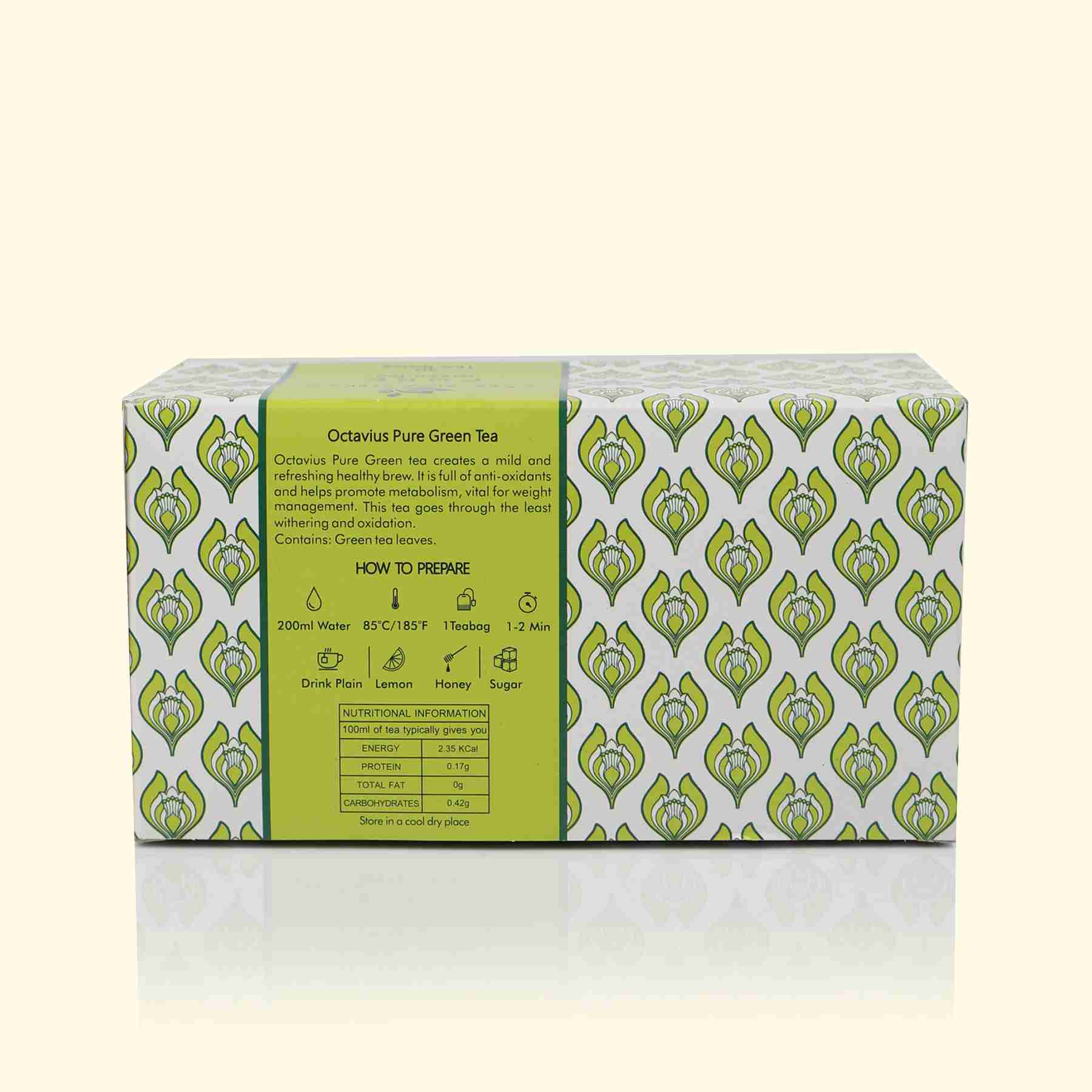 Pure Green tea - 30 Enveloped Teabags 150g