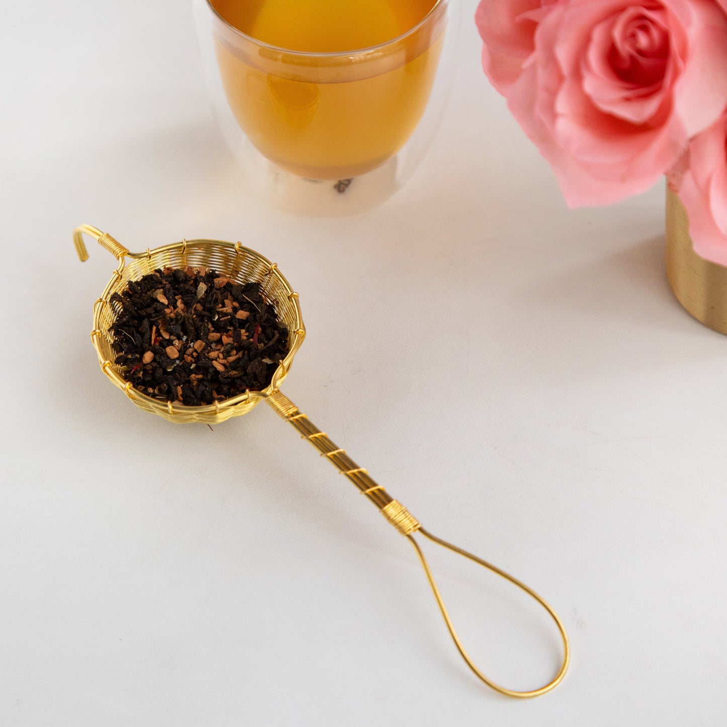 Handmade Brass Wire Mesh Tea Strainer 60g