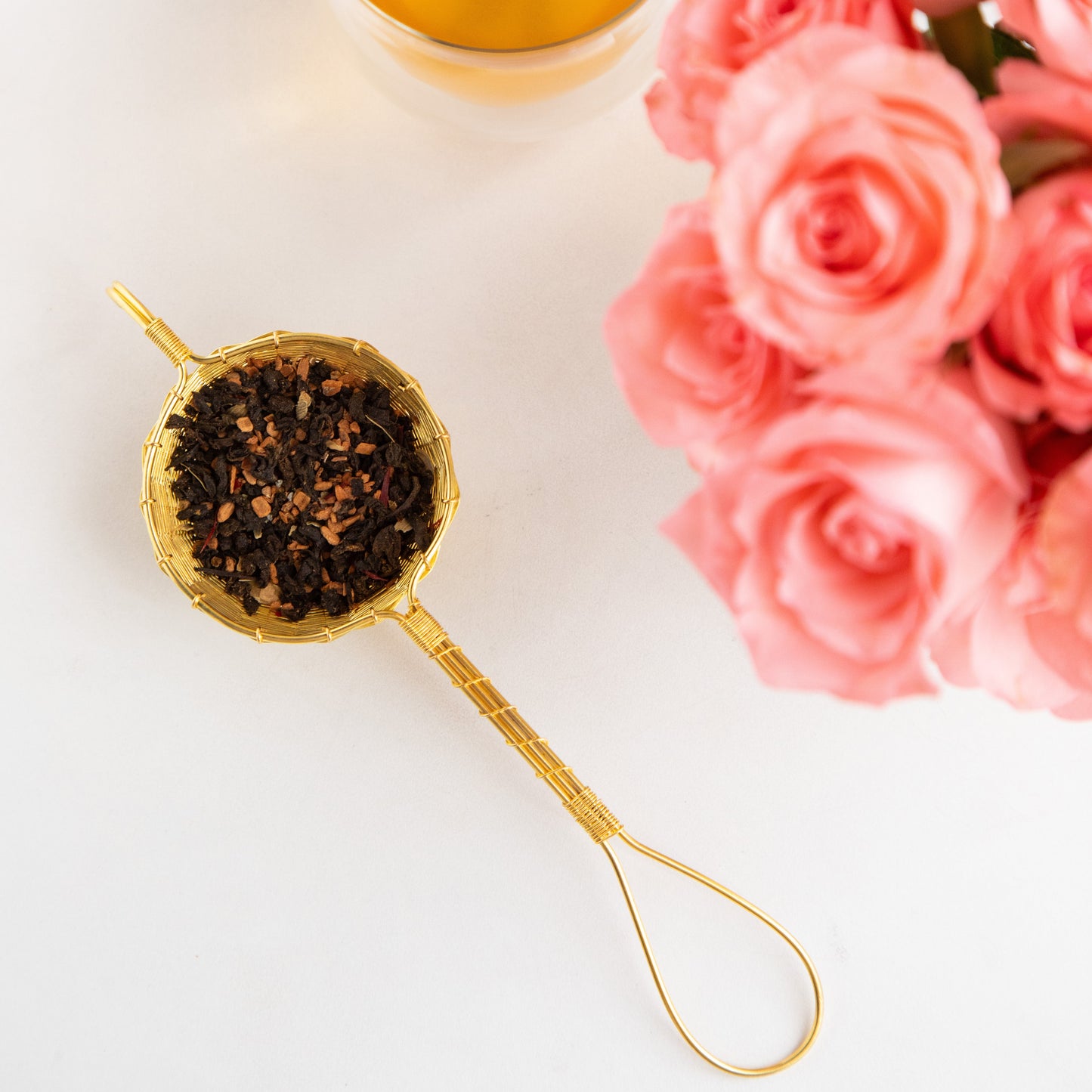 Handmade Brass Wire Mesh Tea Strainer 60g