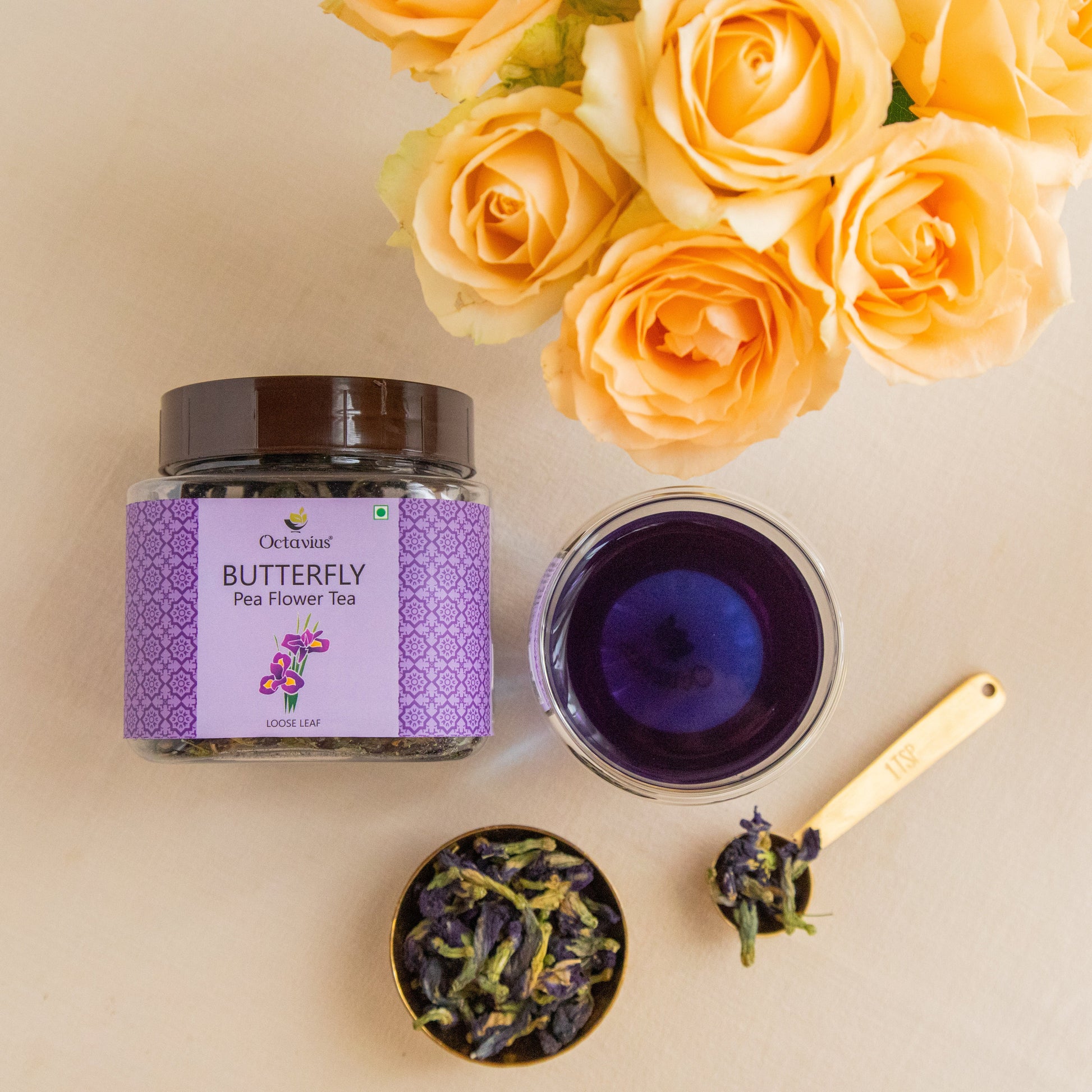Butterfly  Blue Pea Flower Herbal Infusion ( Loose leaf ) - 50gms 50g