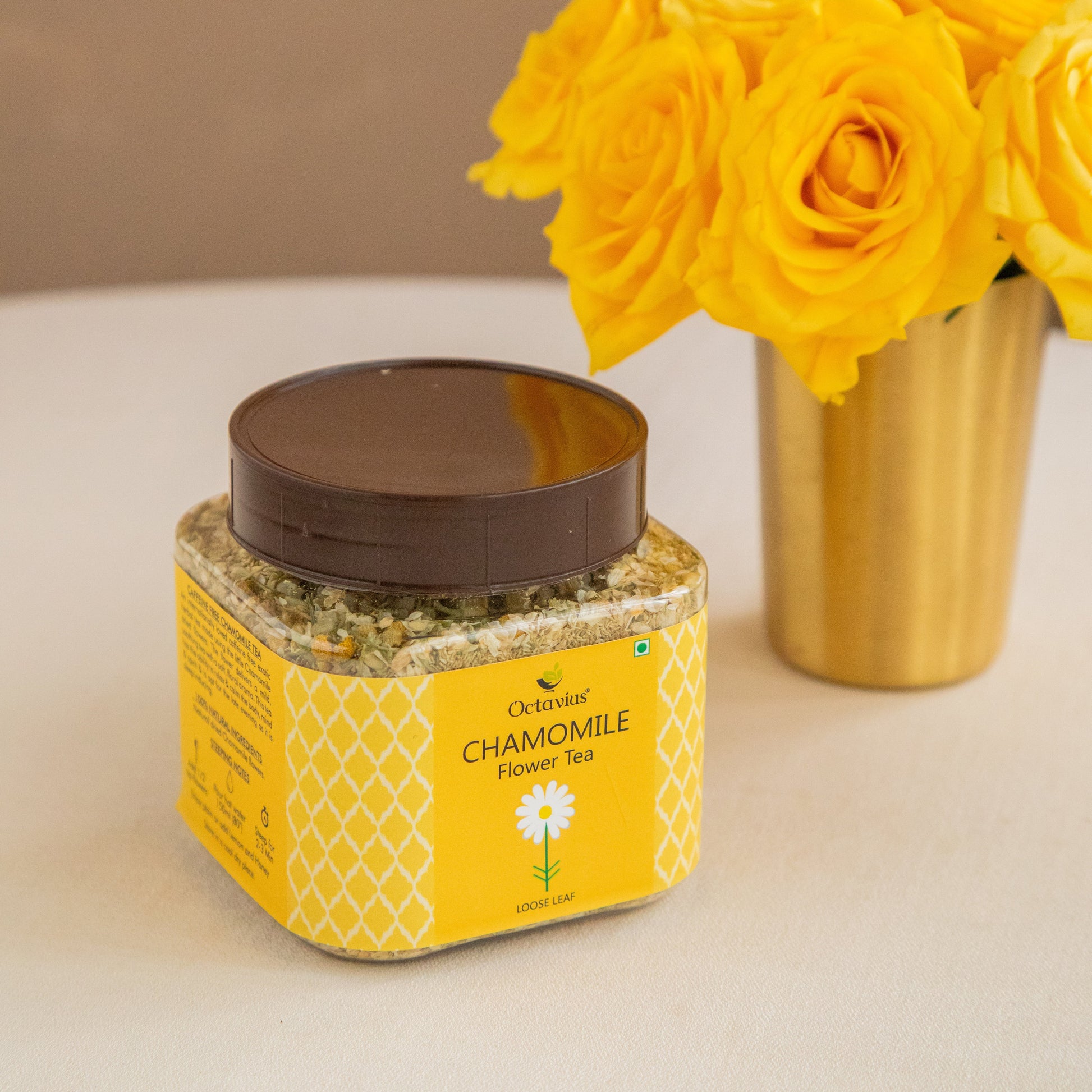Chamomile Flower  Herbal Infusion   ( Loose Leaf )  - 50 Gms - Jar 50g