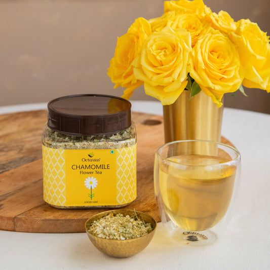Chamomile Flower  Herbal Infusion   ( Loose Leaf )  - 50 Gms - Jar 50g