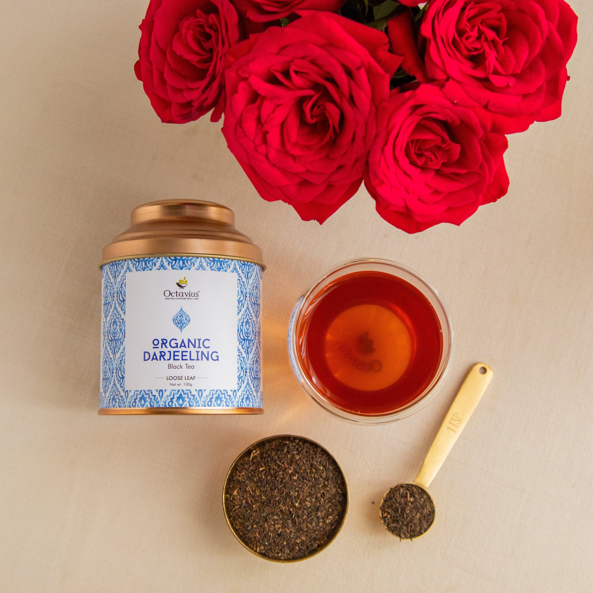 Organic Darjeeling Black Tea (Loose Leaf) 100 gms 100g