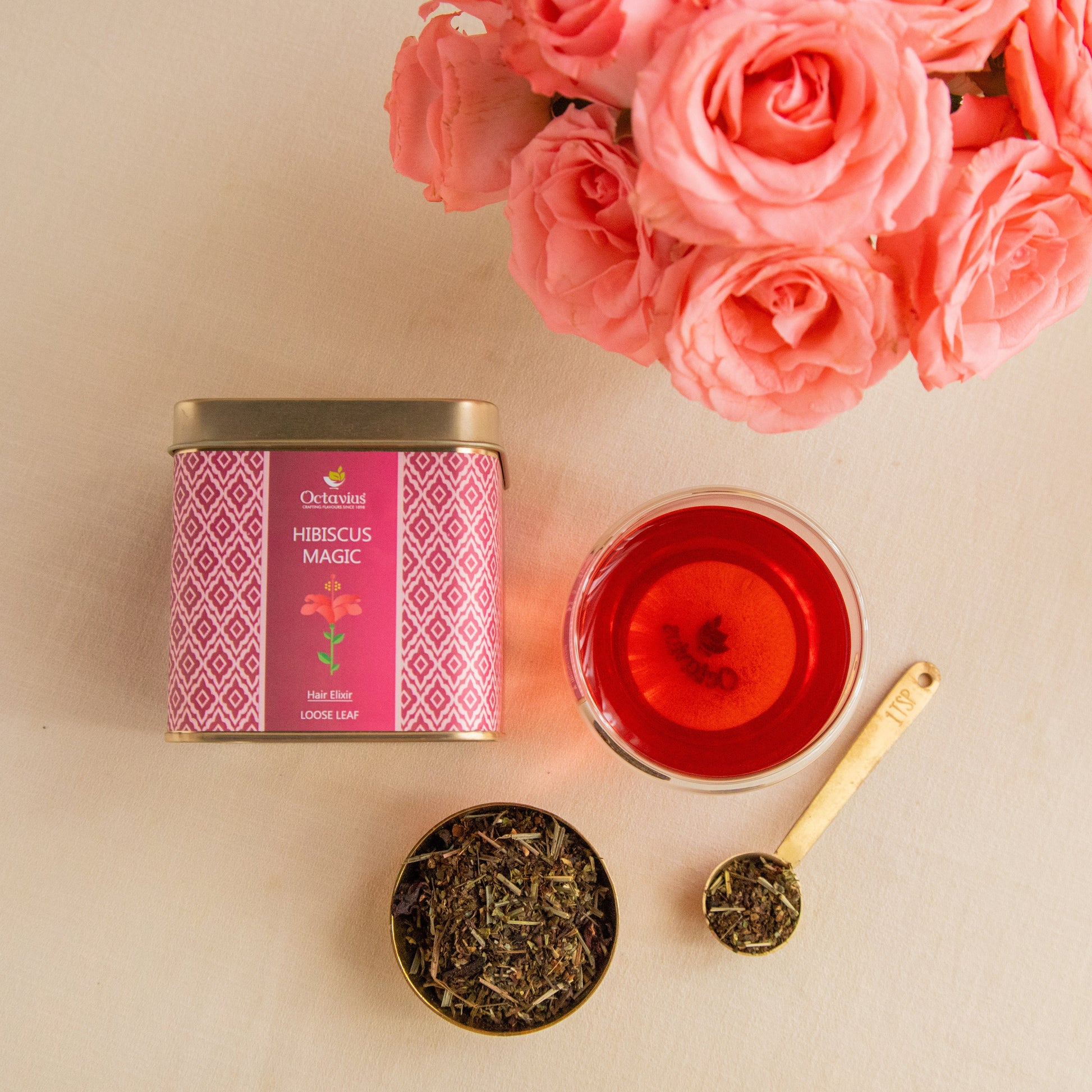 Hibiscus Magic Loose Leaf Tea - 75 Gms Hibiscus Magic Loose Leaf Tea - 75 Gms