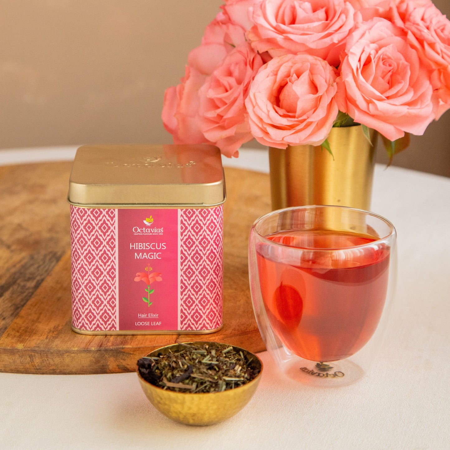 Hibiscus Magic Loose Leaf Tea - 75 Gms Hibiscus Magic Loose Leaf Tea - 75 Gms