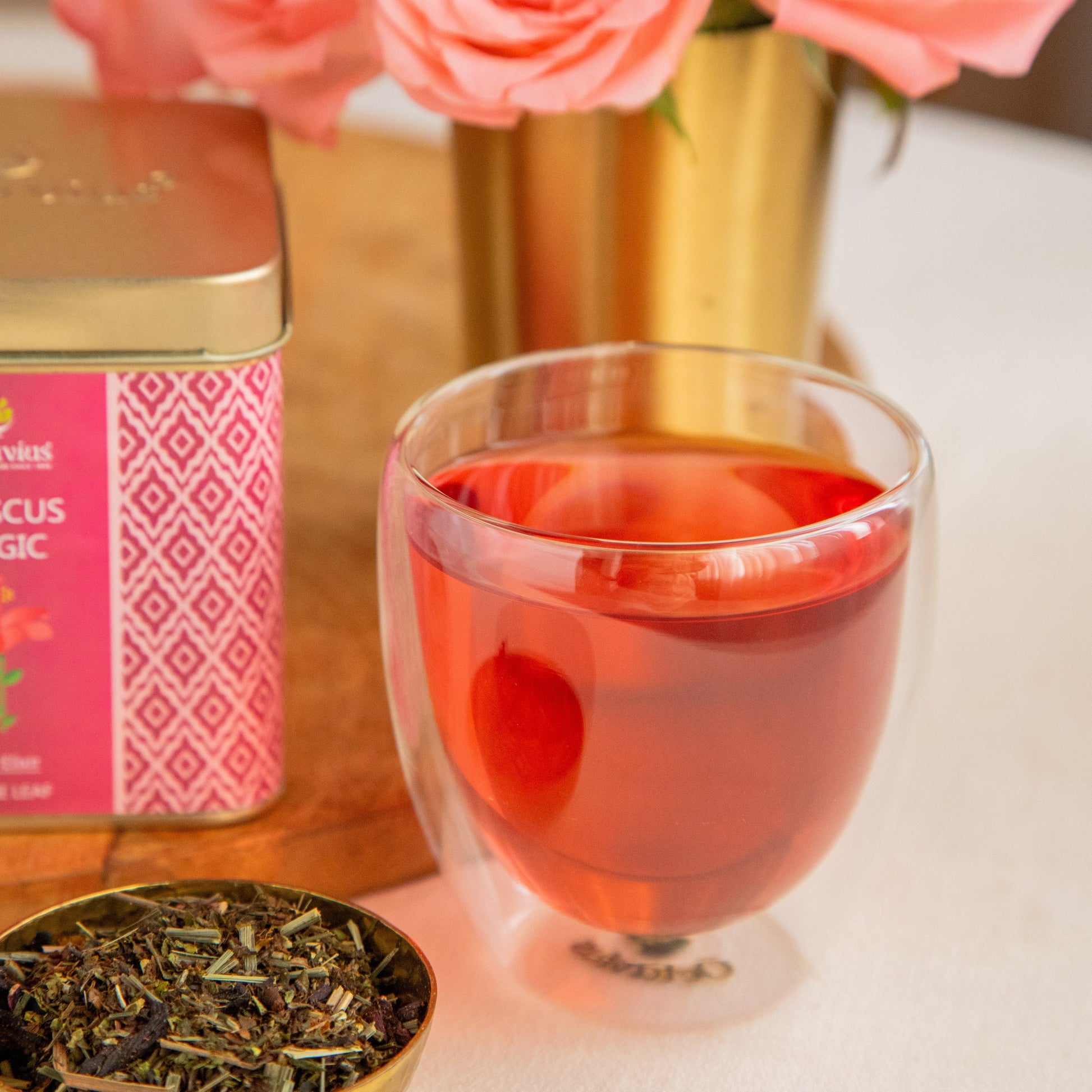Hibiscus Magic Loose Leaf Tea - 75 Gms Hibiscus Magic Loose Leaf Tea - 75 Gms