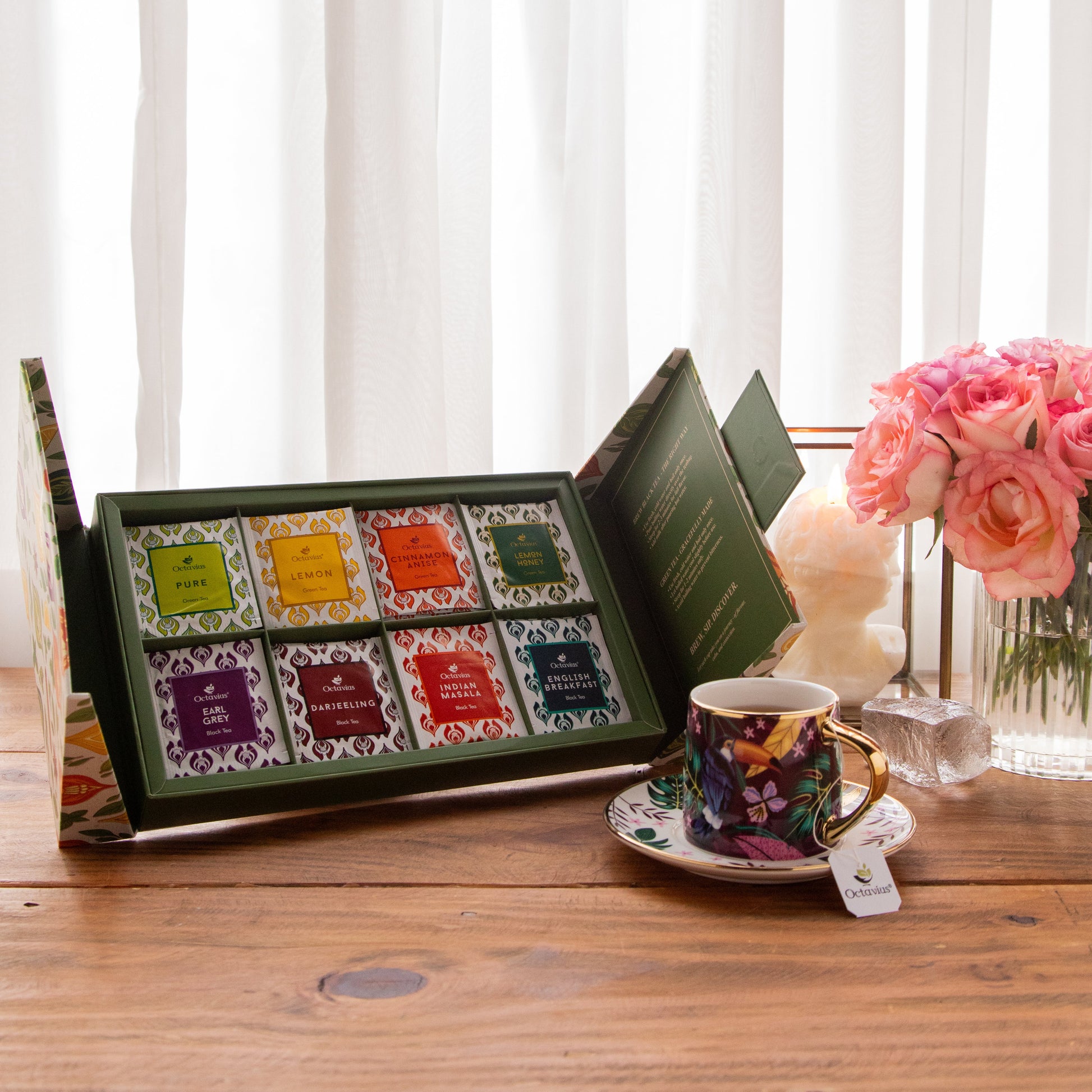 Tea Explorers’ Collection – 64 Enveloped Teabags in a Premium Rigid Box 64 Tea Bags