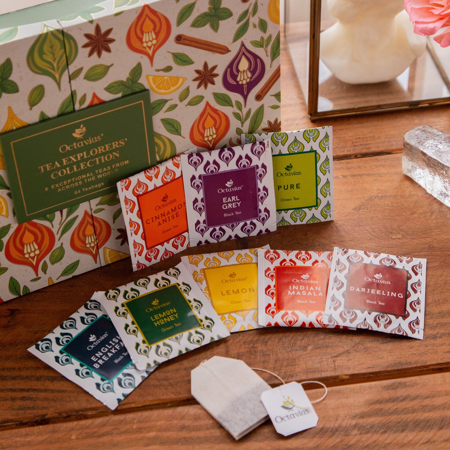 Tea Explorers’ Collection – 64 Enveloped Teabags in a Premium Rigid Box 64 Tea Bags