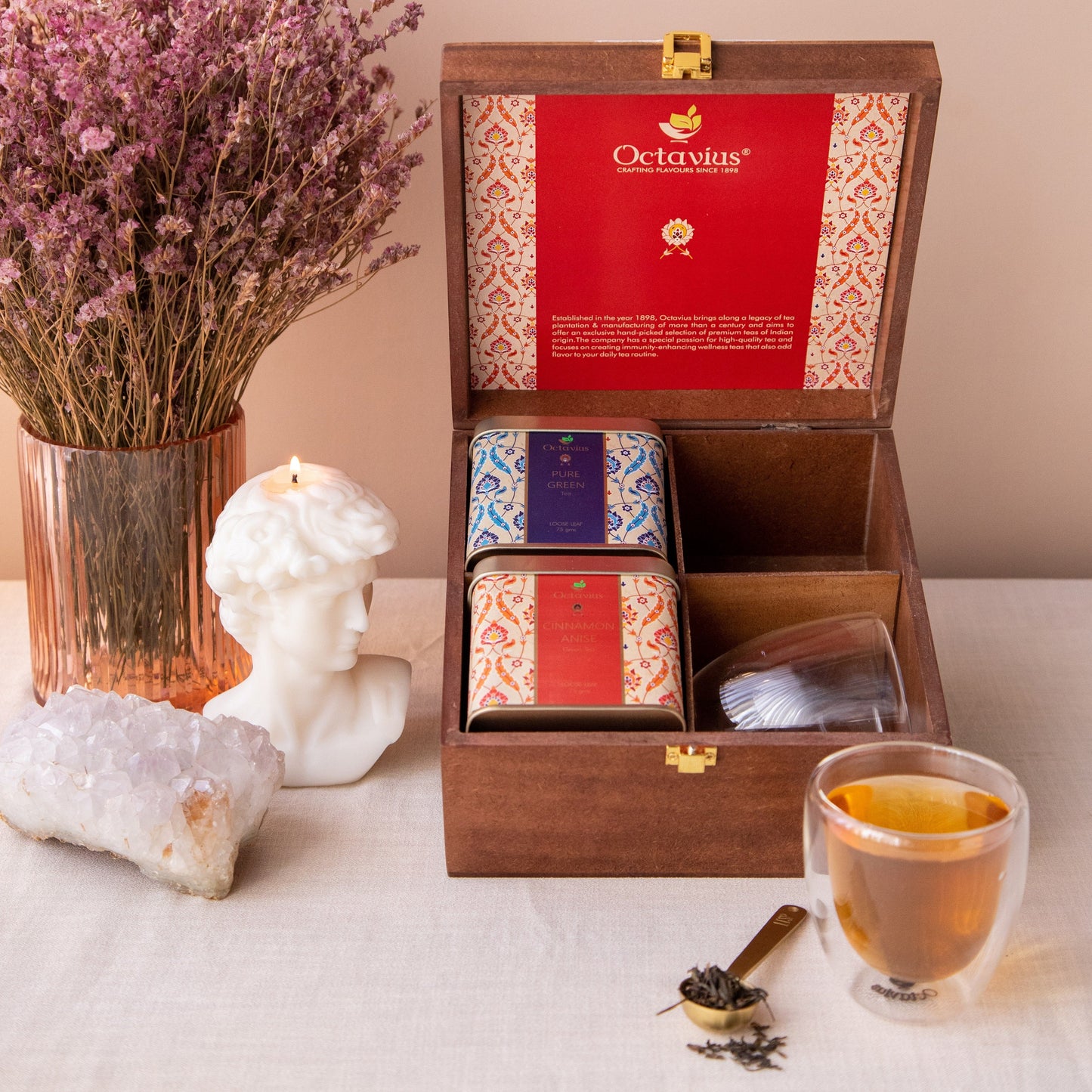 Heritage of India Tea Collection - Couples Delight (Premium Wellness Green Tea Range) 1050g