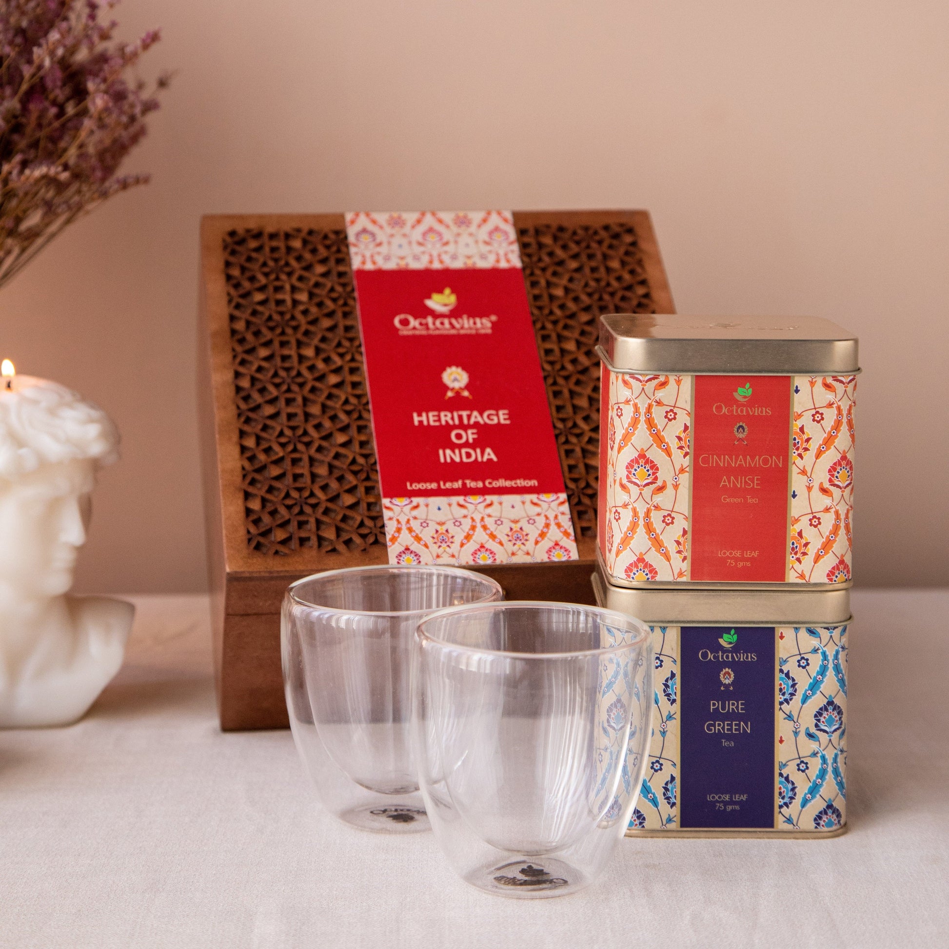 Heritage of India Tea Collection - Couples Delight (Premium Wellness Green Tea Range) 1050g