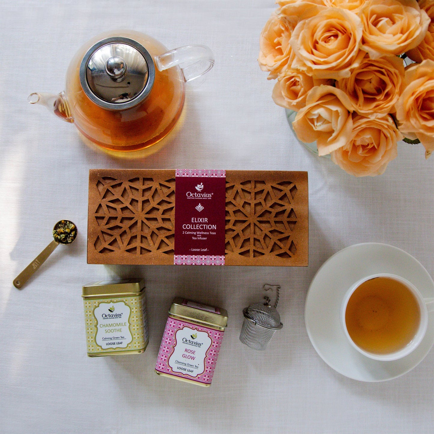 Elixir Collection- 2 Calming Wellness Loose tea kit With Infuser 900g