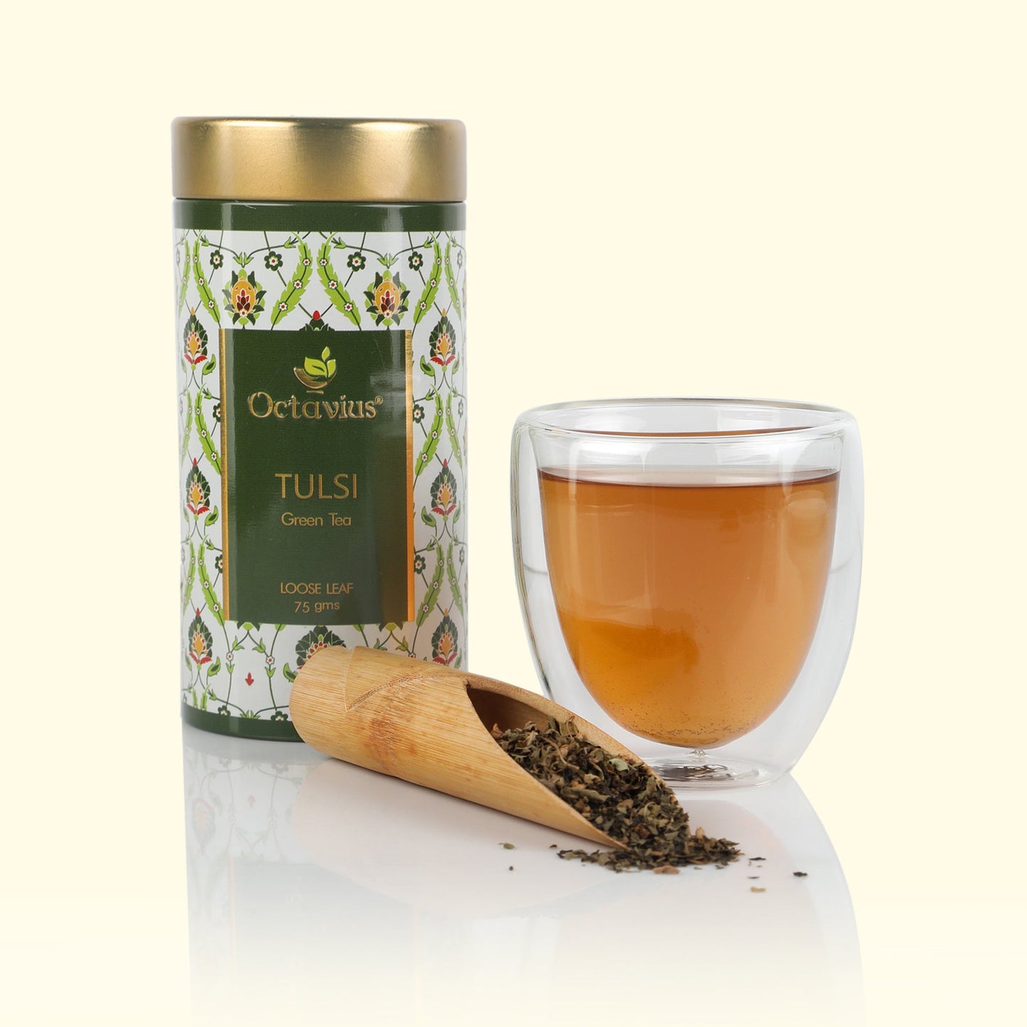 Tulsi Green Tea Loose Leaf- 75 Gms Tin Can 75g