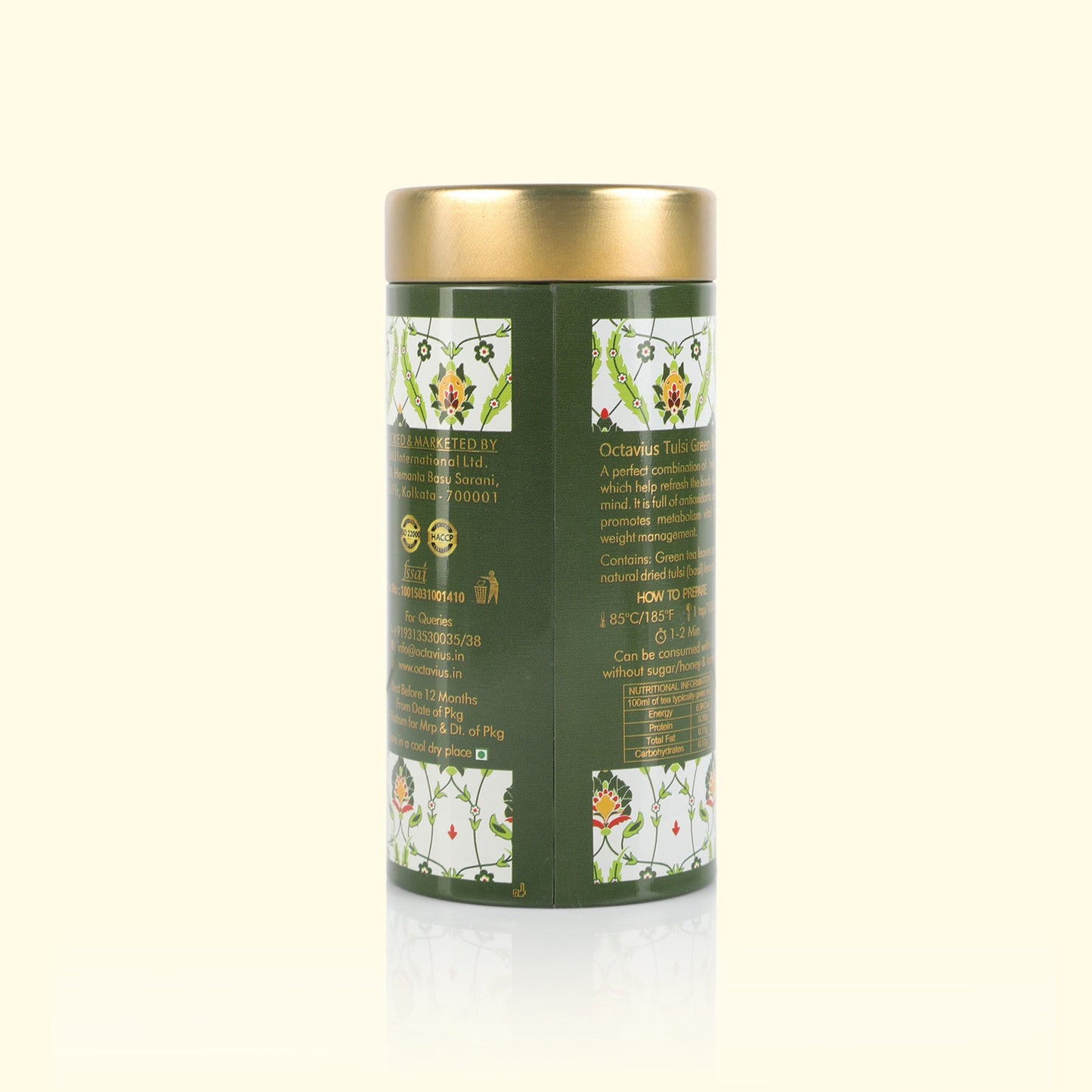 Tulsi Green Tea Loose Leaf- 75 Gms Tin Can 75g